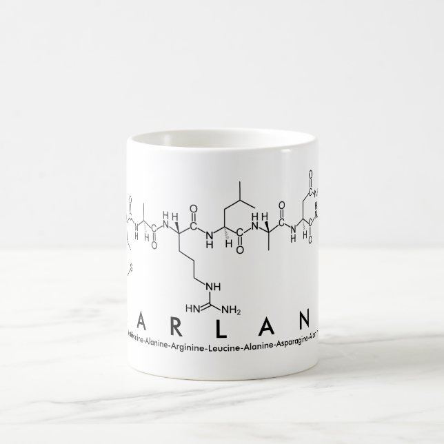 Caneca De Café Marlana peptide nome mug (Centro)