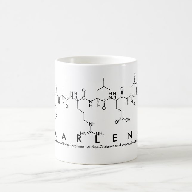 Caneca De Café Marlena peptide name mug (Centro)