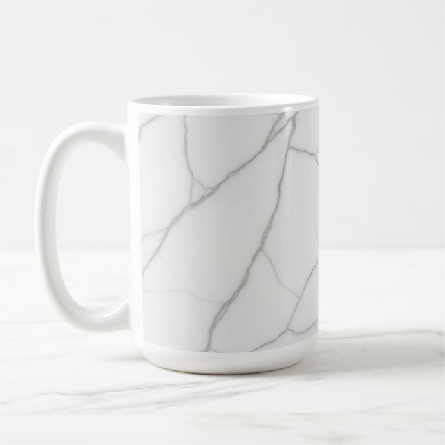 Caneca De Café Mármore Branco (Esquerda)