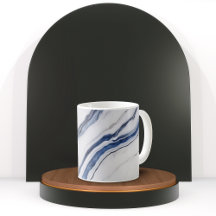 Mármore Minimalista Branco e Azul Moderno