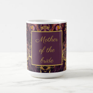 Caneca De Café Mármore Roxo Luxuoso de Ameixa 
