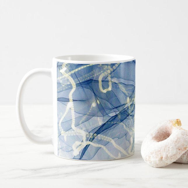 Caneca De Café Marmoreio incrível!  (Com Donut)