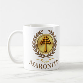 Caneca De Café Maronite (Cruz Oficial) Gift Mug