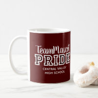 Maroon School Pride Mascot Nome Café Mug