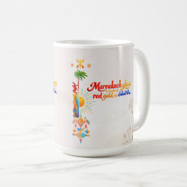 Caneca De Café Marrakech Glows – Vibrante Camiseta de Arte Marroq