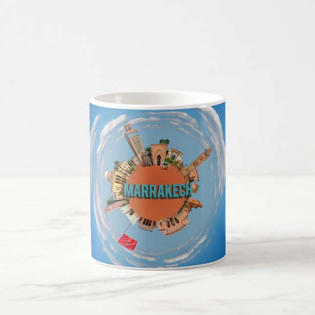 Caneca De Café marraquexe architec pequeno planeta morocco (Centro)