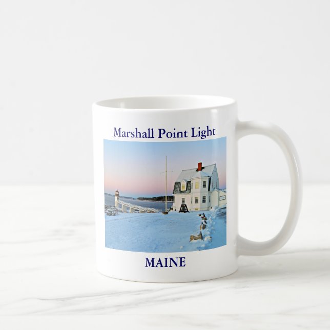 Caneca De Café Marshall Point Light, Maine (Direita)