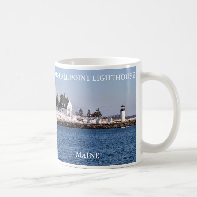 Caneca De Café Marshall Point Light, Port Clyde Maine (Direita)