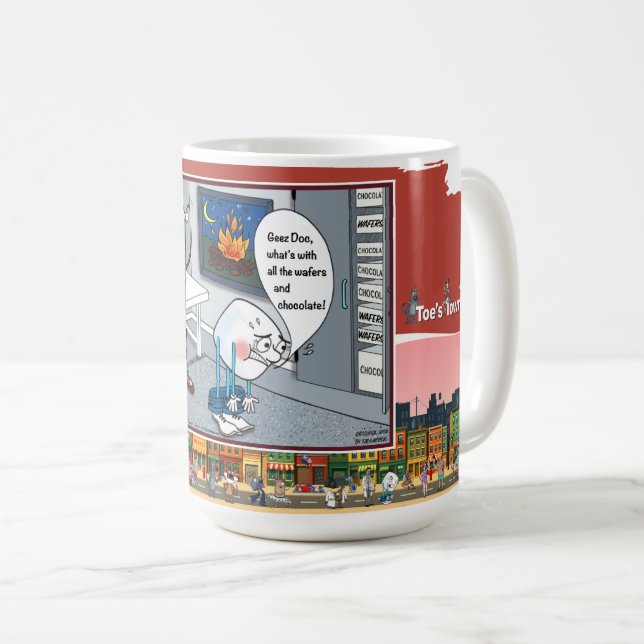Caneca De Café Marshmallow Prostate Exam | Get Well Classic (Frente Esquerda)