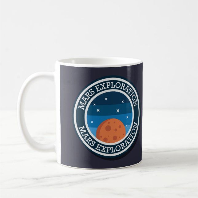 Caneca De Café Marte / Exploração Espacial (Esquerda)