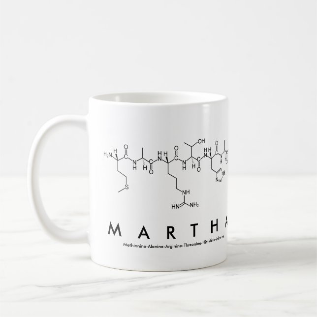 Caneca De Café Martha peptide name mug (Esquerda)