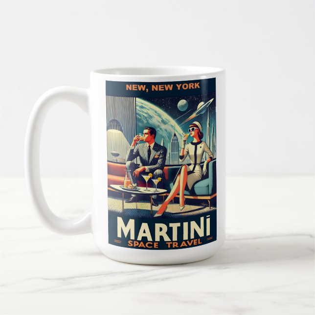 Caneca De Café Martini Space Posteres de viagens New, Nova York (Esquerda)