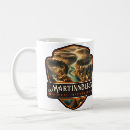 Caneca De Café Martinsburg, Virgínia Ocidental | Vintage