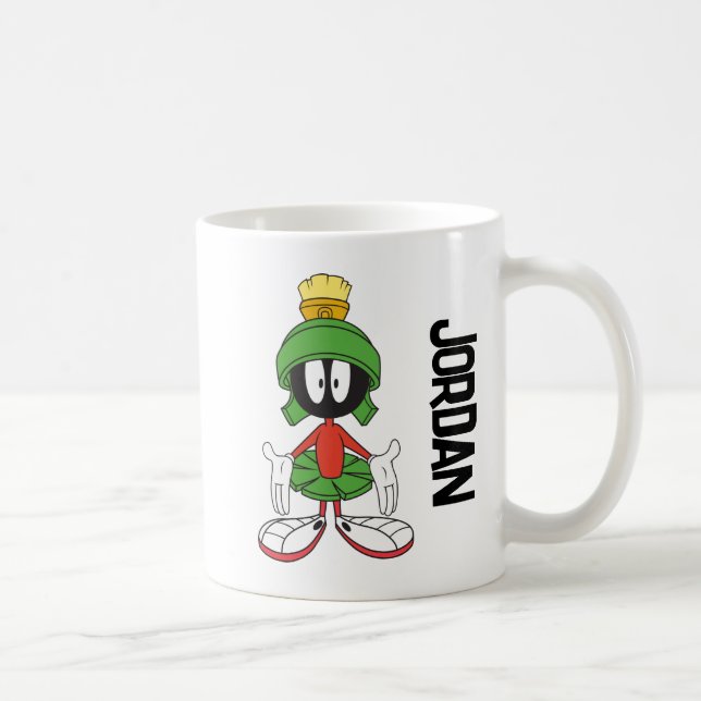Caneca De Café MARVIN, MARTIAN™ Arms Open | Adicione seu nome (Direita)