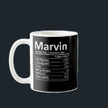 Caneca De Café MARVIN Nutrition Funny Birthday Nome Personalizado<br><div class="desc">MARVIN Nutrition Funny Birthday Personalised Name</div>