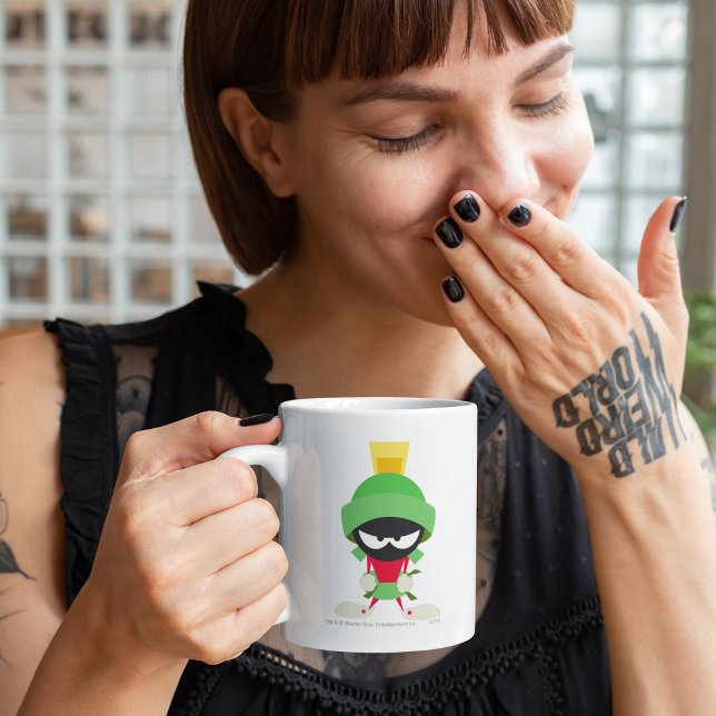 Caneca De Café MARVIN O MARCIANO™ Pronto para Atacar (Criador carregado)