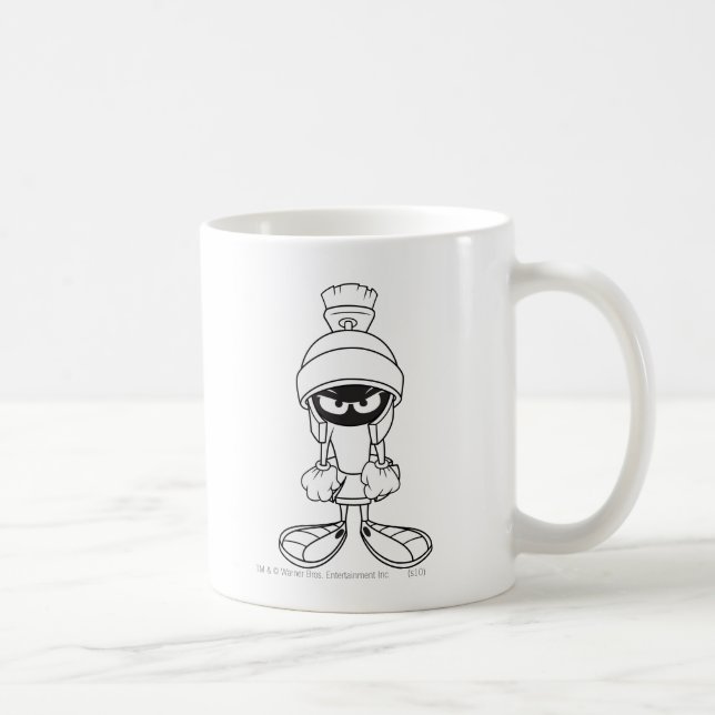 Caneca De Café MARVIN, O MARTIAN™ Mad para você (Direita)