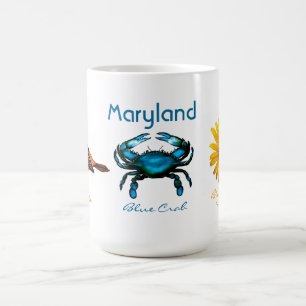 Caneca De Café Maryland, caranguejo azul