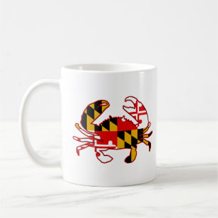 Caneca De Café Maryland Flag Crab
