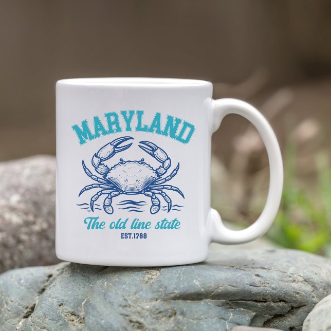 Caneca De Café Maryland State Crab – The Old Line State (Criador carregado)