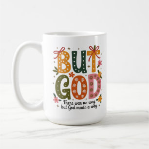 Caneca De Café Mas Deus Fez um Caminho Inspirador Cristão