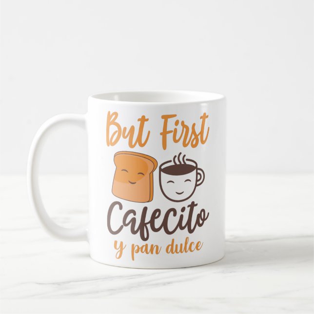 Caneca De Café Mas o primeiro Cafecito e panela (Esquerda)