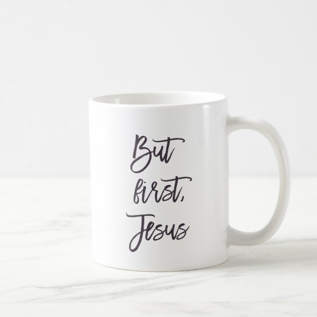 Caneca De Café Mas o primeiro Jesus Café Mug (Direita)