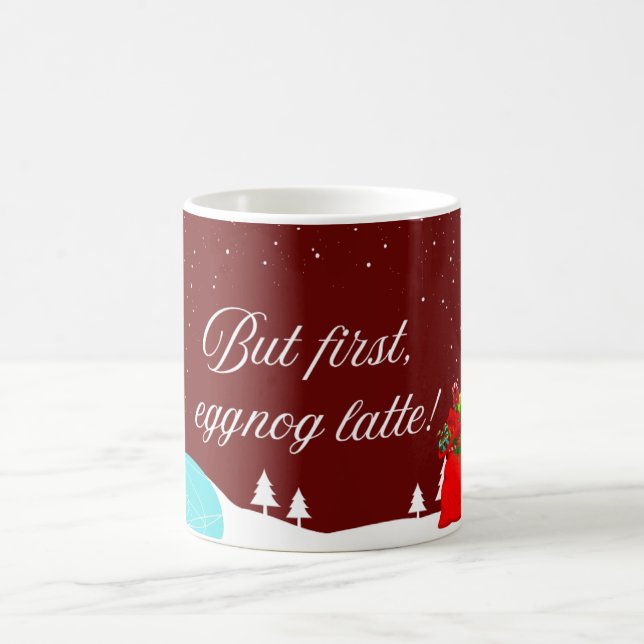 Caneca De Café Mas Primeiro, Eggnog Latte! (Centro)