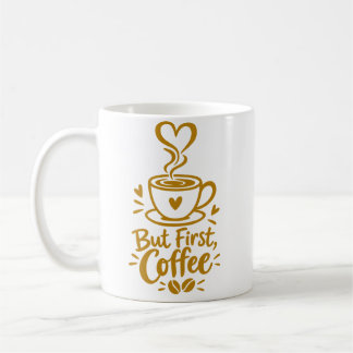 Caneca De Café Mas Primeiro Presente Fofo para Amantes de Café