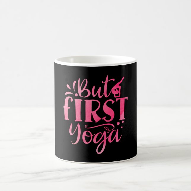 Caneca De Café Mas Primeiro Yoga (Centro)