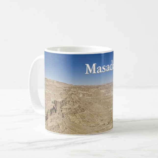 Caneca De Café Masada View (Frente Esquerda)
