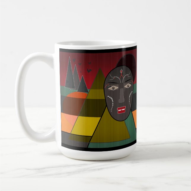 Caneca De Café Máscara africana (Esquerda)