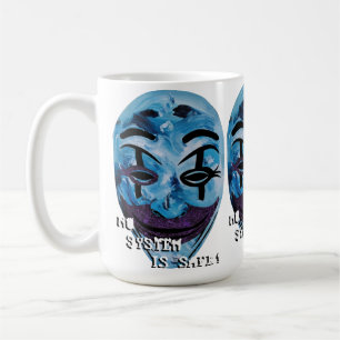 Caneca De Café Máscara Anônima Revelada