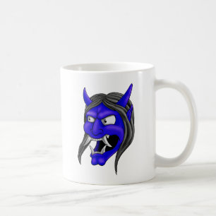 Caneca De Café Máscara de Hannya do japonês