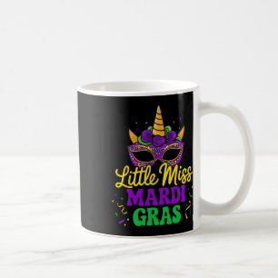 Caneca De Café Máscara De Menina Mardi Gras Unicorn Para Meninas 