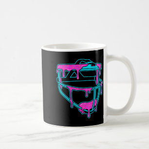 Caneca De Café Máscara de Sorvete Gotejante de Softbol com Purpur