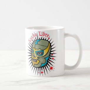 Caneca De Café Máscara mexicana da luta de Lucha Libre