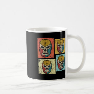 Caneca De Café Máscaras Vintage Lucha Libre Divertidas Máscaras R