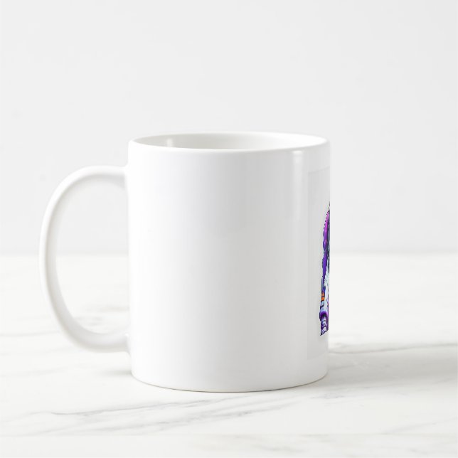 Caneca De Café Mascote de Cachorro Astronout (Esquerda)