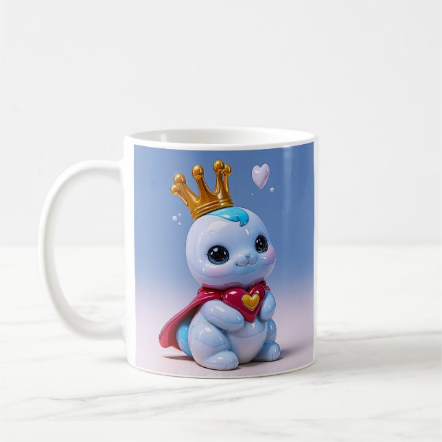 Caneca De Café Mascote Real Fofa (Esquerda)