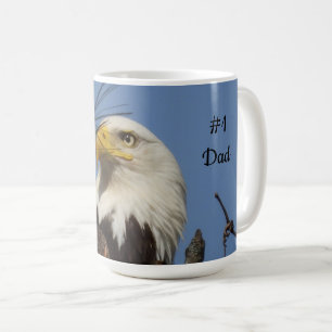 Caneca De Café Masculino Majestoso - Águia Baleada No Ninho - Pai