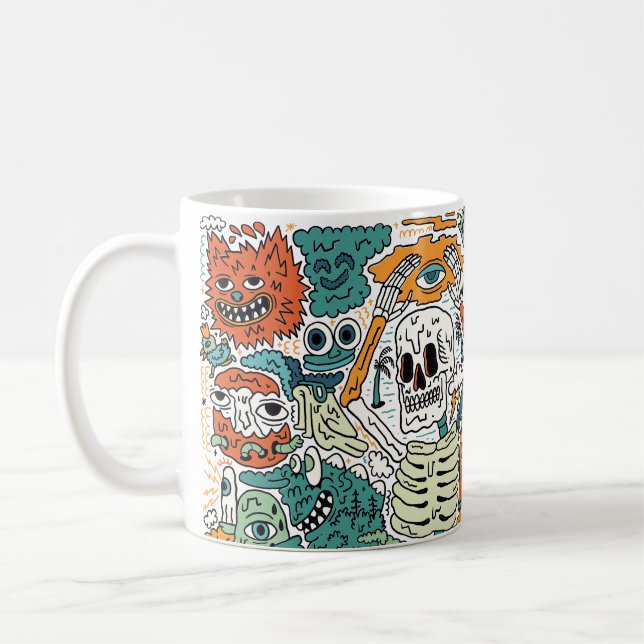 Caneca De Café Mash-up monster (Esquerda)