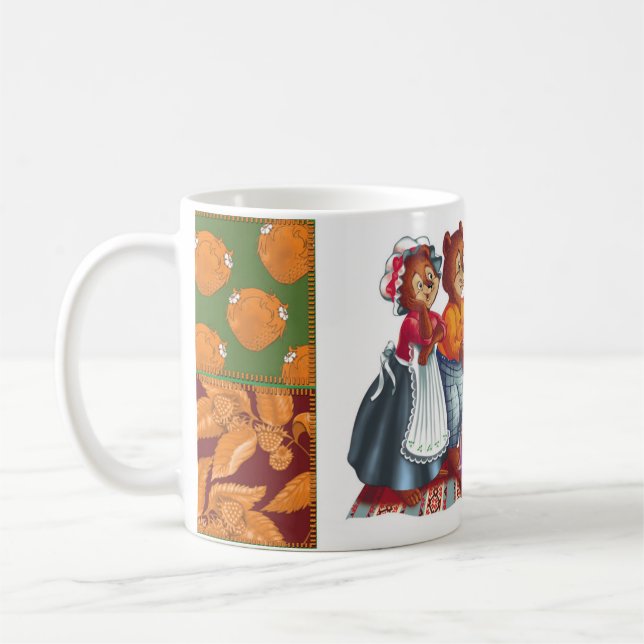 Caneca De Café Masha e 3 ursos (Esquerda)
