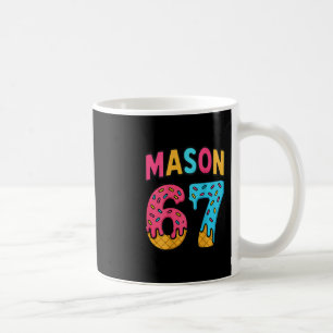 Caneca De Café Mason 67 Meme de Sorvete Engraçado Seis Sete (no C