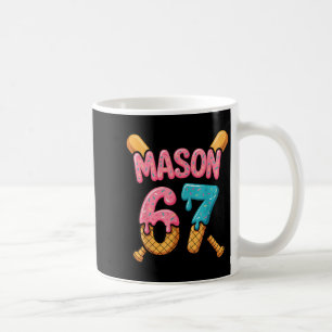 Caneca De Café Mason 67 Sorvete Gotejamento Beisebol