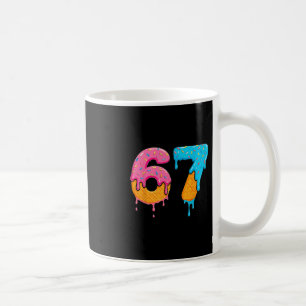 Caneca De Café Mason 67 Sorvete Gotejante Meme Seis Sete
