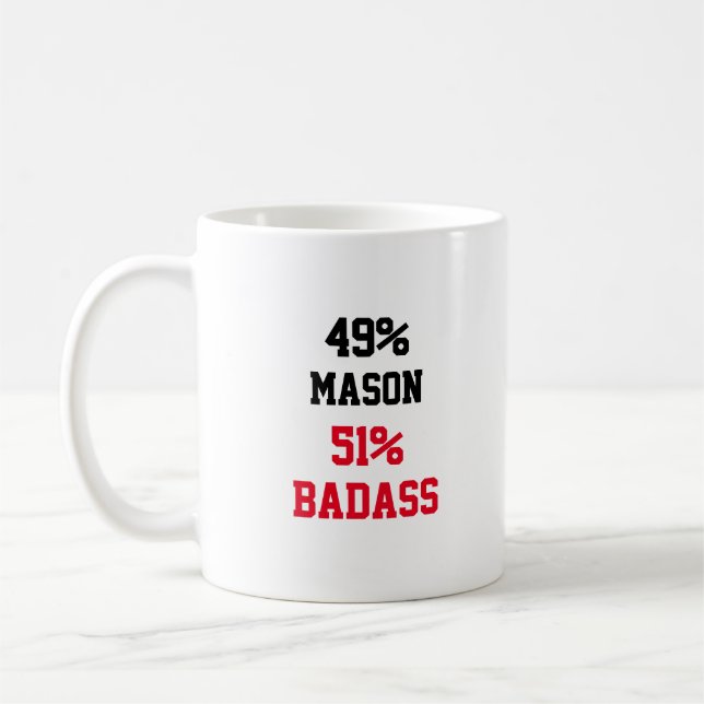 Caneca De Café Mason Badass (Esquerda)
