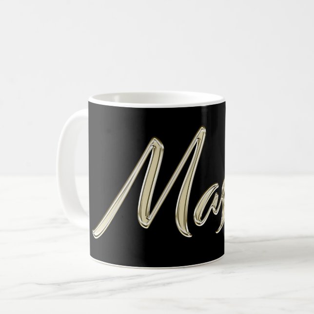 Caneca De Café Mason Name whitegold Tasse Teetasse Kaffeetasse (Frente Esquerda)