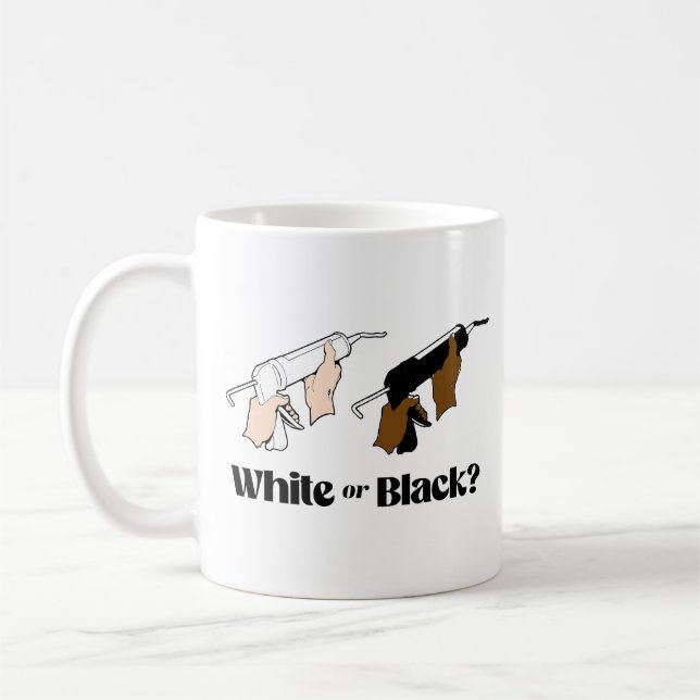 Caneca De Café Massa branca ou massa preta (Esquerda)