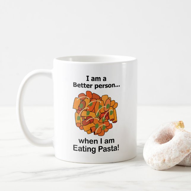 Caneca De Café Massa Me Faz Melhor Fun Lover de Massa (Com Donut)